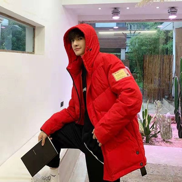 

mens camouflage designer down jackets luxury white duck down puffer jacket men winter thick parka coat plus size casual hooded parkas s-3xl, Black