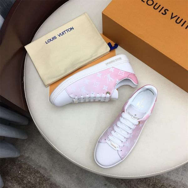 

2020ss women's leather shoes sports shoes classic flat casual shoes famous brand design frontrow sneaker fashion and original box 35-40