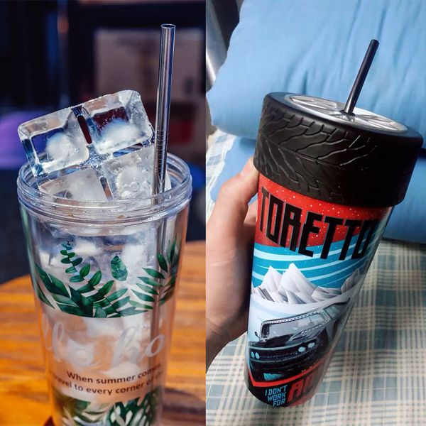 

215*6 cm 304 stainless steel straw durable stainless steel straight drinking straw straws metal bar family kitchen ing