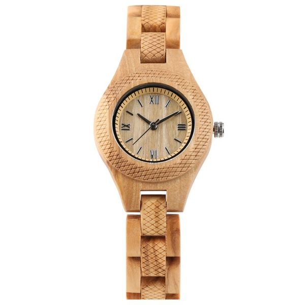 

vintage fashion ladies wood watches quartz movement wooden bangle wristwatch elegant roman numbers display women watches, Slivery;brown