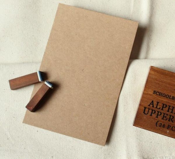 

горячий офис школа пустой kraft открытка ручной рисунок diy граффити ретроспектива для праздника размеры продукта: 100x150mm