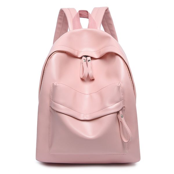

pu backpack female 2020 new trend dear love tong nian yang zi with the same casual wild school bag kawaii backpack solid