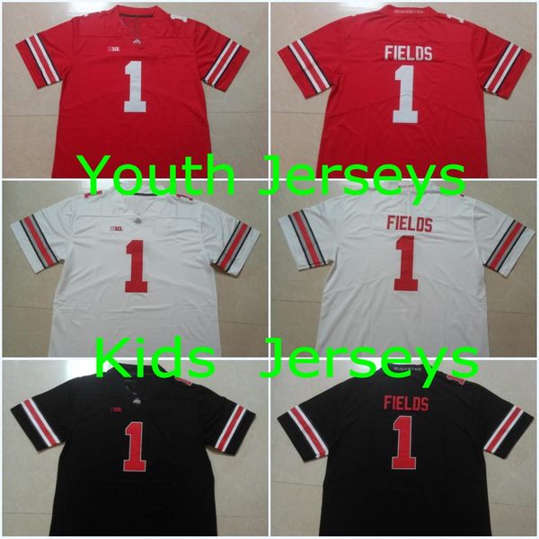 

kids ohio state youth #1 justin fields blackout #7 dwayne haskins jr. #97 nick bosa #15 elliott #97 joey bosa #2 jk dobbins jerseys, Black