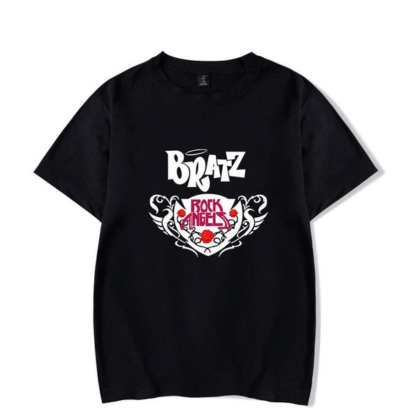 

wamni new bratz rock angelz harajuku japanese print logo t shirt for men game short sleeve kids women funny t shirt, White;black