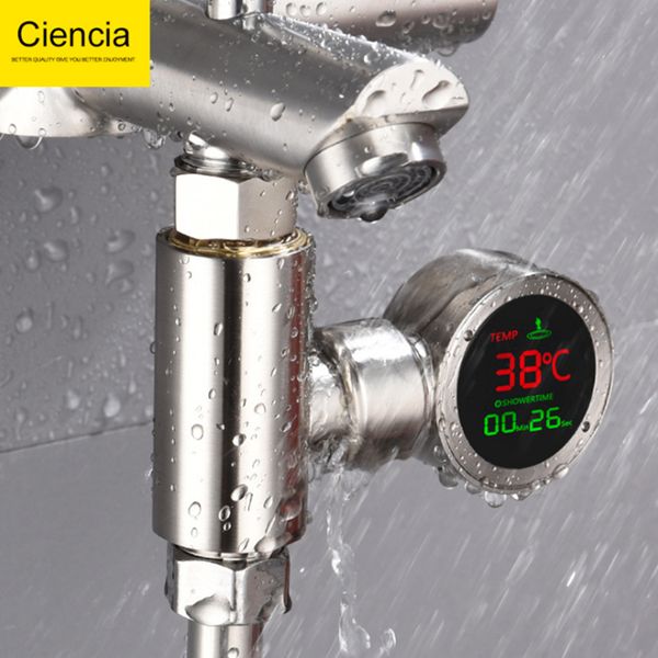 

shower faucet led water temperature display temperature sensor bathroom hardware accessories
