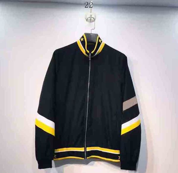

designer mens jackets letters print striped brand coat luxury windbreaker fahsion mens women m-3xl zippers brand jackets11, Black;brown