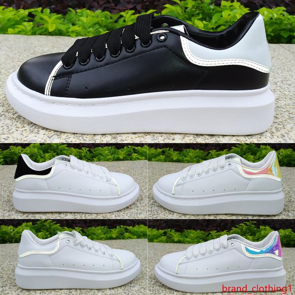 

2020 mens womens white black reflective 3m fashion ball dress casual shoes leather golden shoe tail platform luxury shoes designer sneakers