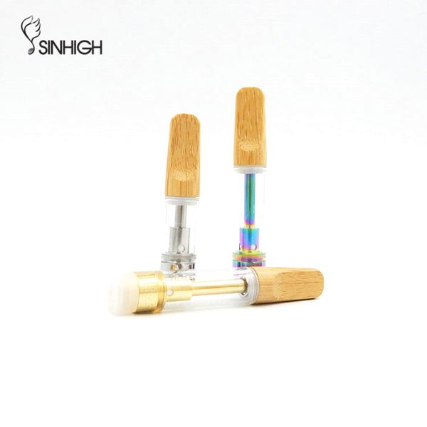 

Картриджи бамбук курите пустая квартира Vape ручка Вапоризатора подсказки потека тележки керамические катушки для густое масло распылитель картридж для подогрева батареи Vape