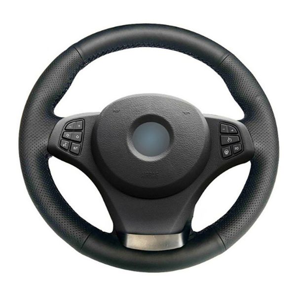 

diy customized pu steering wheel stitch on wrap cover for bmw e83 e53 x5