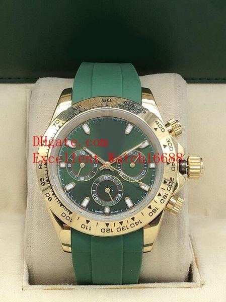 

11 sell mens watches 40 mm 116503 116509 116505 116508 116500ln asia 2813 automatic mechanical rubber strap mens watch watches christm, Slivery;brown