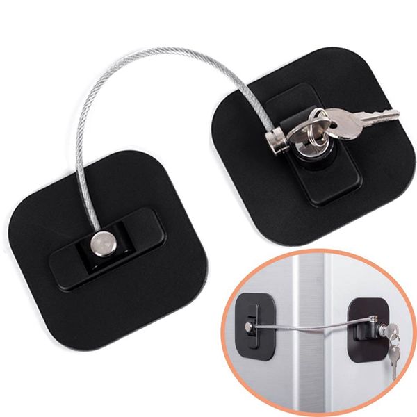 

refrigerator strong adhesive lock for cabinet file drawer window child safety with keys