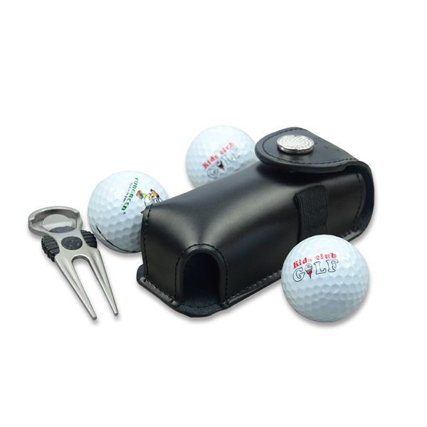 

playeagle black genuine leather mini golf bag gift bag