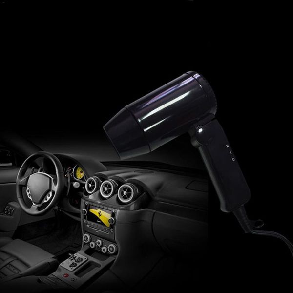 

12v dual-speed temperature folding hair drier car-styling hair drier car portable car cigarette lighter charger