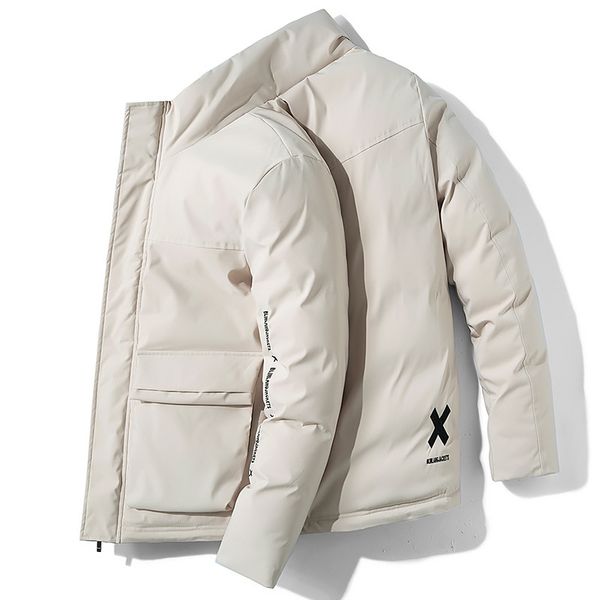 

winter parkas men casual jacket coats mens fashion outerwear windbreaker thicken parkas men's coat size m ~ 6xl, Black