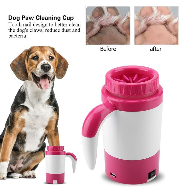 

горячая любимчика usb зарядка электрический ноги мыть чашки автоматическое омовение ног роторная собака кошка очистки чашки любимчика быстро