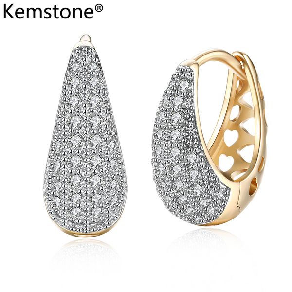 

kemstone fashion charms full with crystal gold plated hoop earrings, Golden;silver
