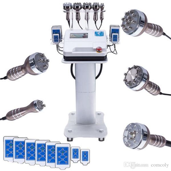 

6 in 1 40k ultrasonic cavitation rf slimming machine vacuum ultrasound radio frequency body skin tighten fat removal machine