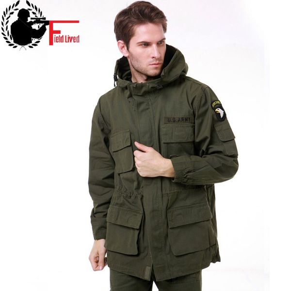 

men style tactical jackets for men camouflage pilot coat us army 101 bomber jacket coat male army green black, Black;brown