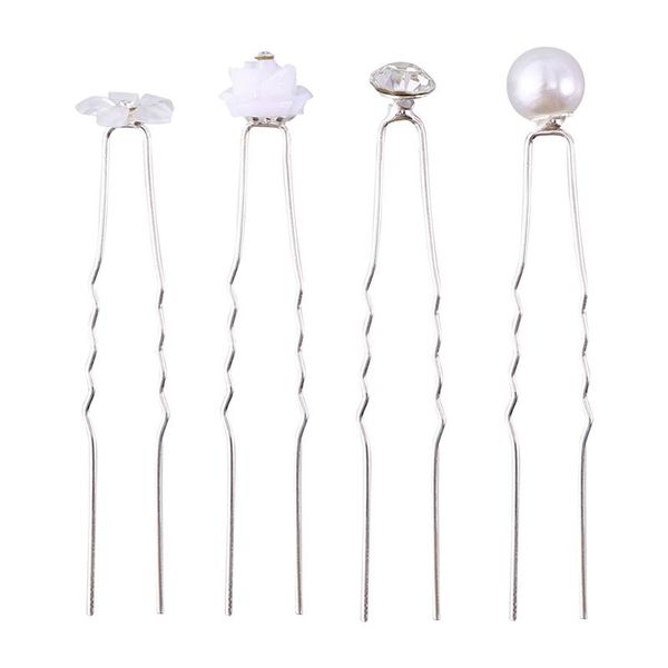 

40 pcs hairpins u-shaped headwear hair clips for girls women, Golden;silver