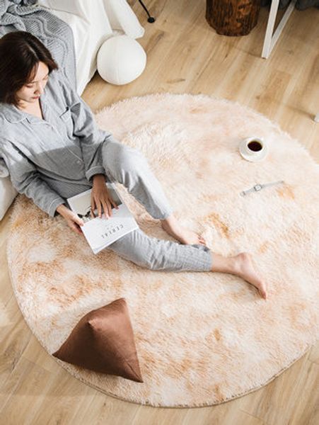 

round carpet bedroom tatami nordic plush carpet living room home mat