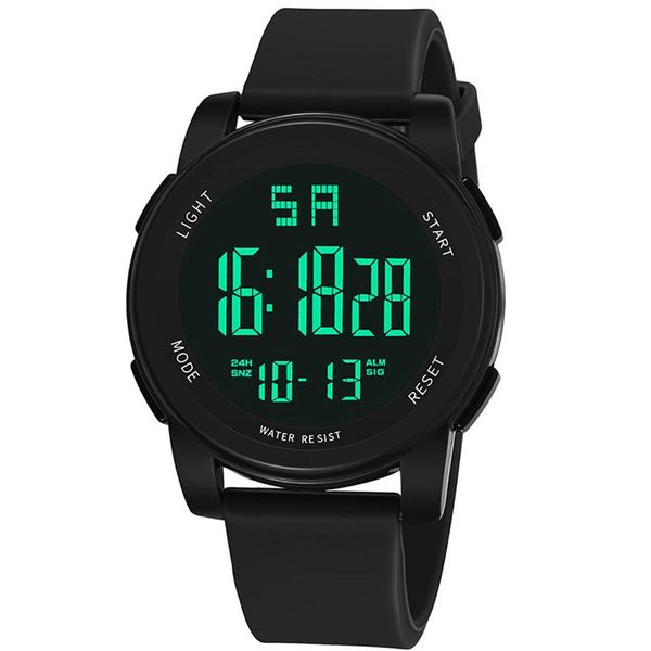 

sports mens watches digital alarm 5.6cm chronograph luminous date led digital outdoor multifunction watches watch, Slivery;brown