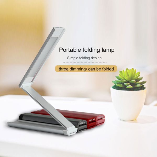 

led folding desk lamp charging bedroom bedside eye protection desk student dormitory creative reading lamp floding