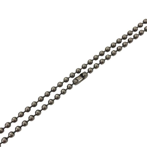 

3mm ball charm ultralight men women jewelry making decorative pendant material bracelet diy necklace bead chain pure titanium, Silver