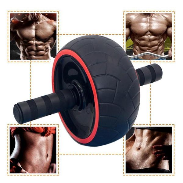 

no noise abdominal wheel ab roller with mat for exercise equipment fitness a7m4