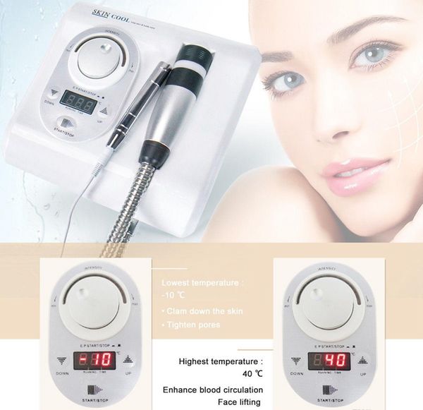 2 in 1 Cryo No Needle Elektroporation Meso Mesotherapie Skin CoolHot Facial Anti Aging Beauty Machine