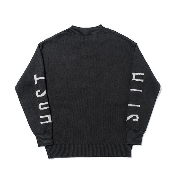 

19fw trend sweaters pullover lost hill knitting sweater fashion couple sweater spring autumn outwear hflsmy063, White;black