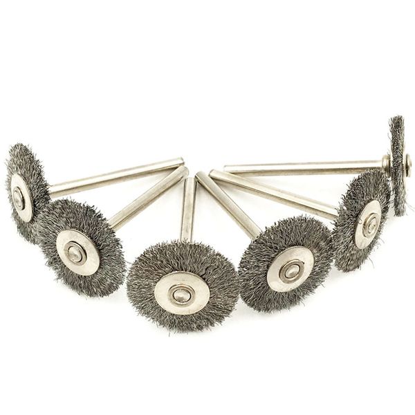 

100pcs for dremel rotary wire brushes wheels set 3.0mm shank for dremel accessories wood metalwoking tools