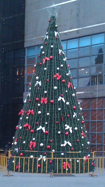 

9 meters tower large framework christmas tree , pvc christmas tree with decoration