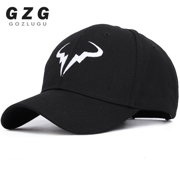 

rafael nadal baseball cap new 100% cotton tennis player no structure dad hat men women snapback caps bone embroidery hats, Blue;gray