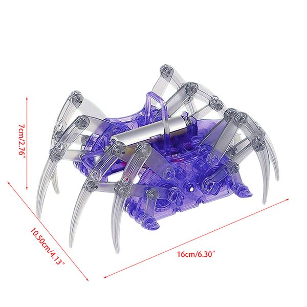 

scientific experiment toys diy spider robot for children electric spider robot toy educational assembles toys kits