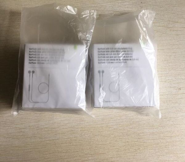

Earphone with packaging genuine good quality head et in ear headphone earphone with remote mic control for 3 5mm jack phone 5 6 6 plu