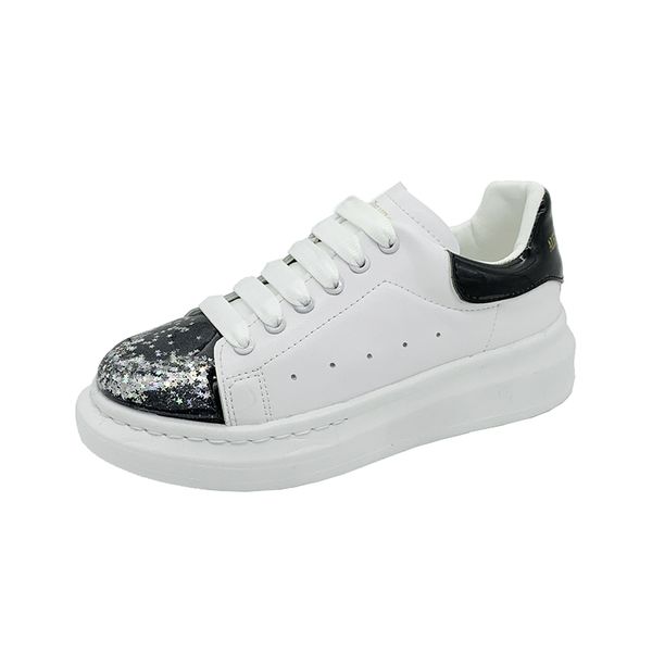 

белая кожа кроссовки женские кожаные ботинки унисекс кроссовки осень 2020 новые подиум обувь женщина комфорт школа, Black