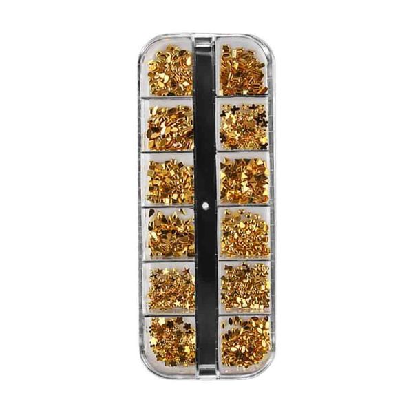 

1 box 3d моды ногтей украшения алмазные crafts ногтей декор supplies маникюрные принадлежности коты art стразы diy, Silver;gold