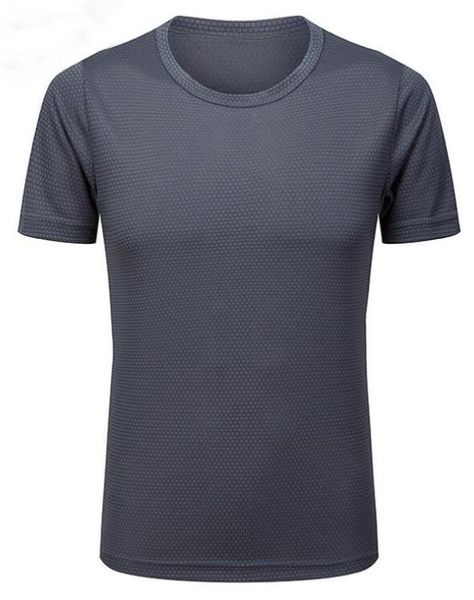 

2019 men's tight clothes running short-sleeved quick-drying t-shirt 2298989, Black;blue