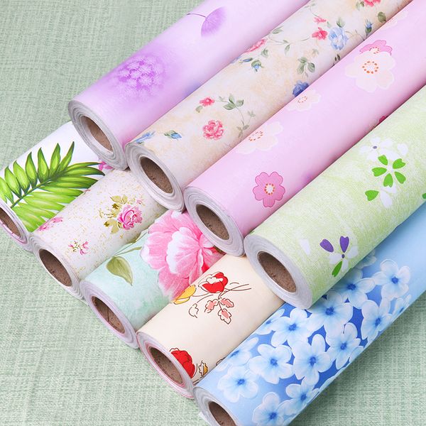 

pvc thickened self-adhesive wallpaper pastoral instant stickers student dormitory children bedroom living room furniture renovation stickers