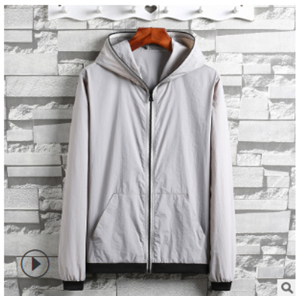 

sunscreen clothing men's korean casual jacket 2020 summer tide brand thin skin coat breathable anti-uv jacket, Black;brown