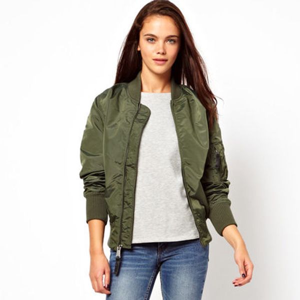 

stylish bomber for women streetwear female jacket for spring autumn, Black;brown