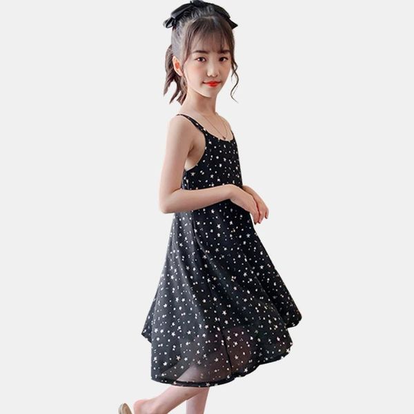 

big girls summer dress star sequin dress for girl sleevless kids casual style girls costumes kids 6 8 10 12 14, Red;yellow