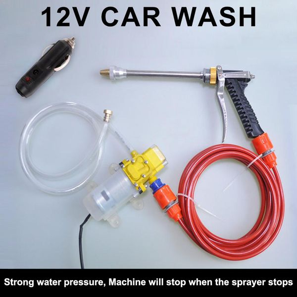 

12v portable high pressure car wash car cleaner sprayer for garden hose nozzle washing sprayer watering spray sprinkler cleaning