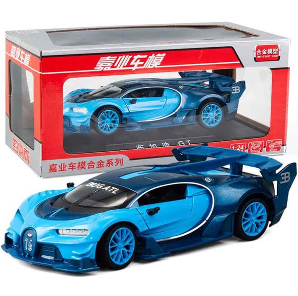 

1/24 diecasts & toy vehicles bugatti gt continental car model collection car toys for boy children gift brinquedos y200318