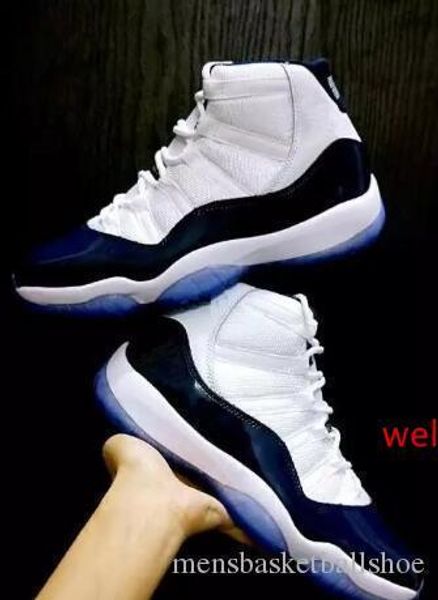 

designer new mens shoes spaces jams black blue men basketball sport shoes 11s sneakers us13