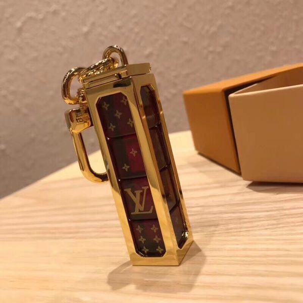

fashion gold mahjong keychains original stainless steel famous designer keychain charm pendant for gifts with box ing, Slivery;golden