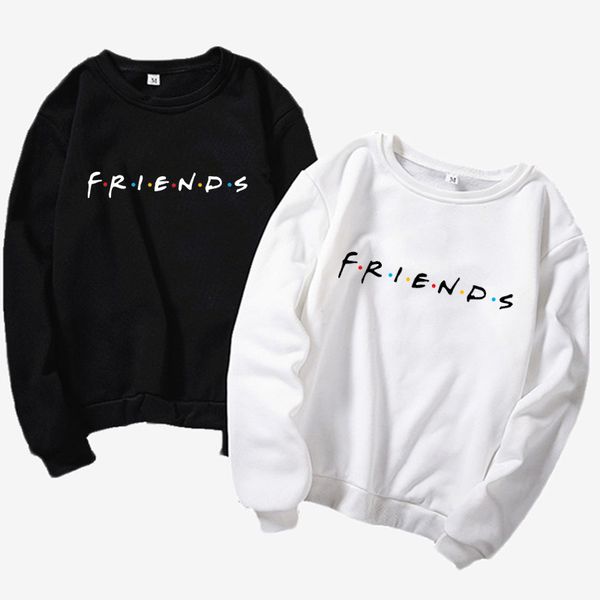 

friend forever hoodies friends sweatshirt tv show gift friend gift tumblr pullover 90s fleece grunge jumper, Black