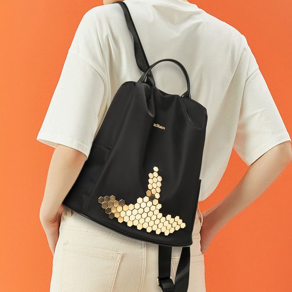 

anti-theft shoulder bag female 2019 new fashion large capacity oxford cloth tide brand female bag canvas travel ladies backpack