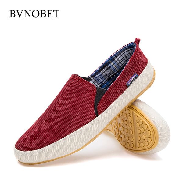 

bvnobet summer canvas shoes men loafers outdoor soft casual shoes breathable footwear lazy design slip-on male zapatos hombre, Black