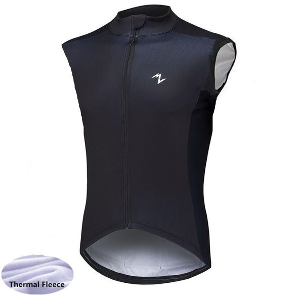 

winter thermal thermal cycling vest men morvelo warm sleeveless fleece cycling jerseys/ bicycle bike clothing / gilet ciclismo, Black